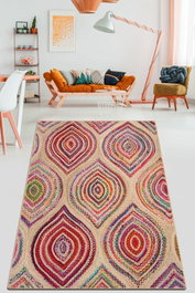 Conceptum Alfombra de Pasillo Cavita Multicolor 80 x 150 cm